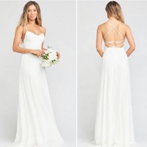 Show Me Your Mumu Godshaw Goddess white dress L